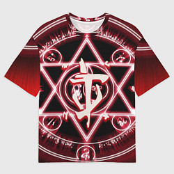 Мужская футболка оверсайз Doom logo