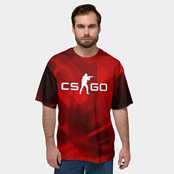 Футболка оверсайз мужская CSGO абстракция, цвет: 3D-принт — фото 2