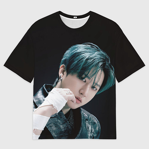 Мужская футболка оверсайз Stray Kids Changbin Giant concept / 3D-принт – фото 1
