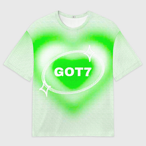 Мужская футболка оверсайз Got7 сердце / 3D-принт – фото 1
