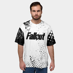 Футболка оверсайз мужская Fallout game краски, цвет: 3D-принт — фото 2