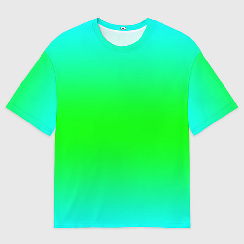 Мужская футболка оверсайз Кислотный градиент текстура / 3D-принт – фото 1
