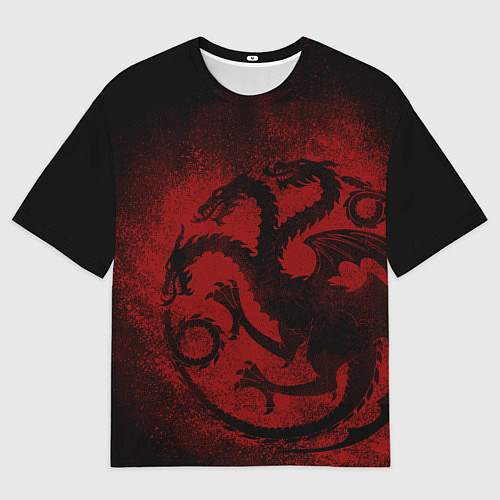 Мужская футболка оверсайз Targaryen house Game of Thrones / 3D-принт – фото 1