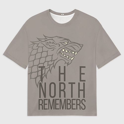 Мужская футболка оверсайз The North Remembers game of thrones / 3D-принт – фото 1