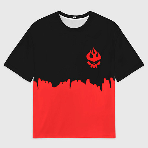 Мужская футболка оверсайз Гуррен-Лаганн абстракция / 3D-принт – фото 1