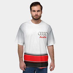 Футболка оверсайз мужская AUDI auto car, цвет: 3D-принт — фото 2