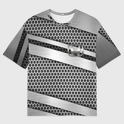 Футболка оверсайз мужская Honda metal steel, цвет: 3D-принт