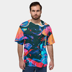 Футболка оверсайз мужская Colors, цвет: 3D-принт — фото 2