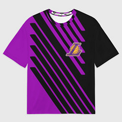 Футболка оверсайз мужская Лейкерс, цвет: 3D-принт