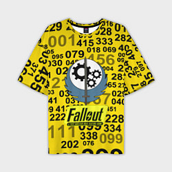 Футболка оверсайз мужская Fallout pattern symbol, цвет: 3D-принт