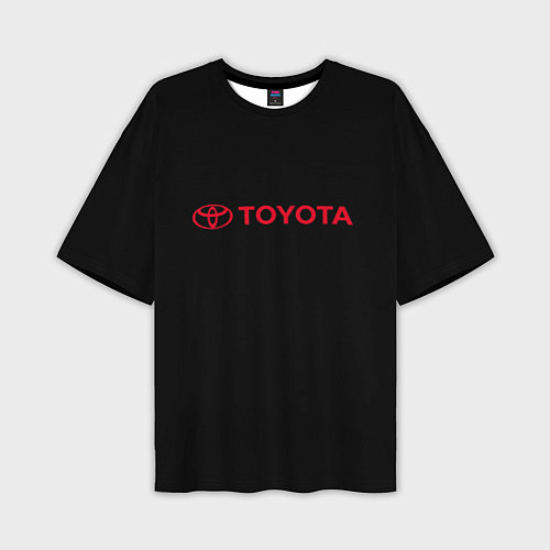 Мужская футболка оверсайз Toyota red logo auto / 3D-принт – фото 1