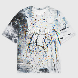 Футболка оверсайз мужская Silenthill текстура глитч, цвет: 3D-принт