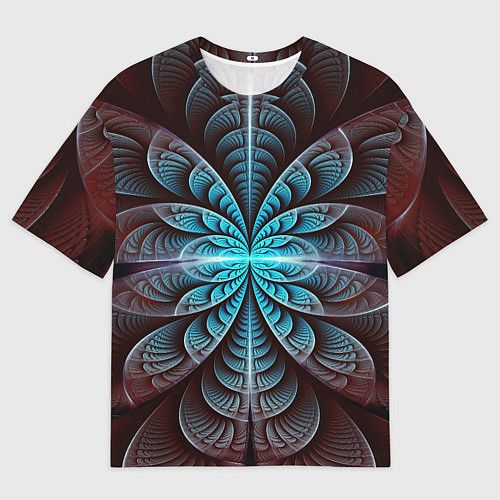 Мужская футболка оверсайз Оптический узор психоделика / 3D-принт – фото 1