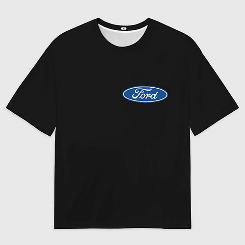 Мужская футболка оверсайз FORD logo auto / 3D-принт – фото 1