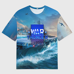 Мужская футболка оверсайз War Thunder ship