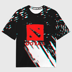 Футболка оверсайз мужская Dota 2 glitch color, цвет: 3D-принт