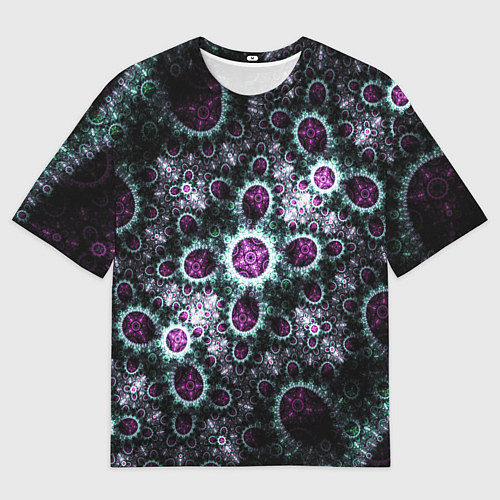 Мужская футболка оверсайз Фрактальный узор геометрия / 3D-принт – фото 1