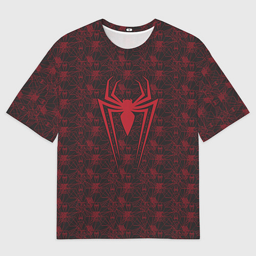 Мужская футболка оверсайз Spider-Man logo / 3D-принт – фото 1