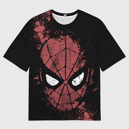 Мужская футболка оверсайз Spider-man splashes / 3D-принт – фото 1