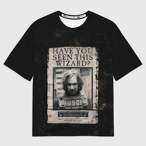 Мужская футболка оверсайз Сириус Блэк / 3D-принт – фото 1