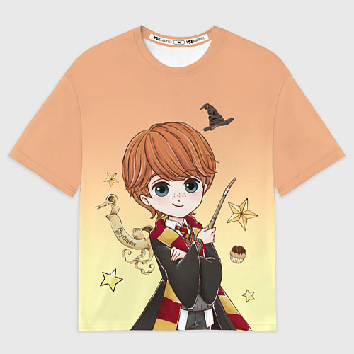 Мужская футболка оверсайз Рон Уизли / 3D-принт – фото 1