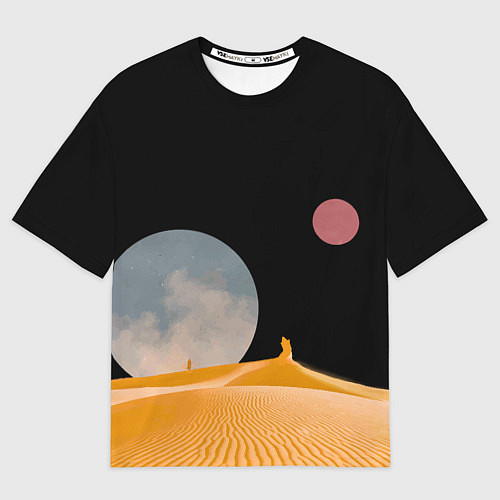 Мужская футболка оверсайз Arrakis sandworm Dune / 3D-принт – фото 1