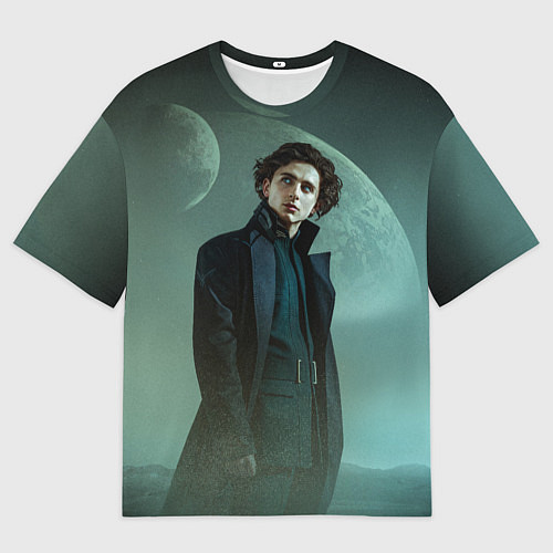 Мужская футболка оверсайз Timothee Chalamet in the desert / 3D-принт – фото 1