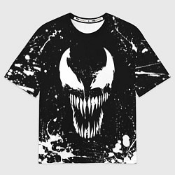 Футболка оверсайз мужская Venom logo, цвет: 3D-принт