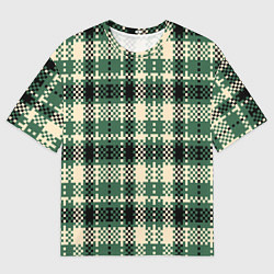 Футболка оверсайз мужская Полосатый пиксель, цвет: 3D-принт