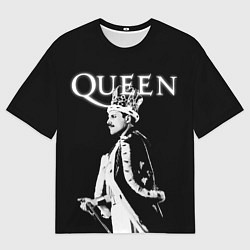 Футболка оверсайз мужская Queen Freddie Mercury король, цвет: 3D-принт