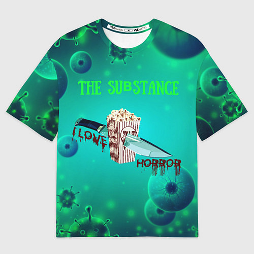 Мужская футболка оверсайз The substance / 3D-принт – фото 1