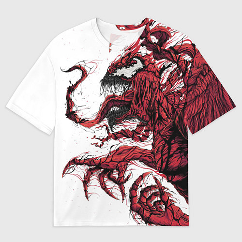 Мужская футболка оверсайз Carnage - Symbiot / 3D-принт – фото 1