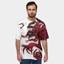 Футболка оверсайз мужская Carnage - Symbiot, цвет: 3D-принт — фото 2