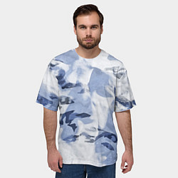 Футболка оверсайз мужская Альпийский камуфляж, цвет: 3D-принт — фото 2