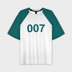 Мужская футболка оверсайз Игра в кальмара 007