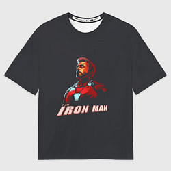 Мужская футболка оверсайз Я железный человек