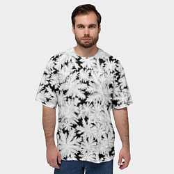 Футболка оверсайз мужская Мороз на стекле, цвет: 3D-принт — фото 2