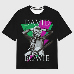 Футболка оверсайз мужская David Bowie - hand goggles, цвет: 3D-принт