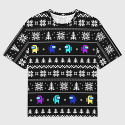 Футболка оверсайз мужская Ornament - Among Us new year, цвет: 3D-принт