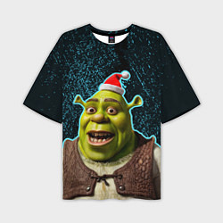 Футболка оверсайз мужская New years Shrek, цвет: 3D-принт