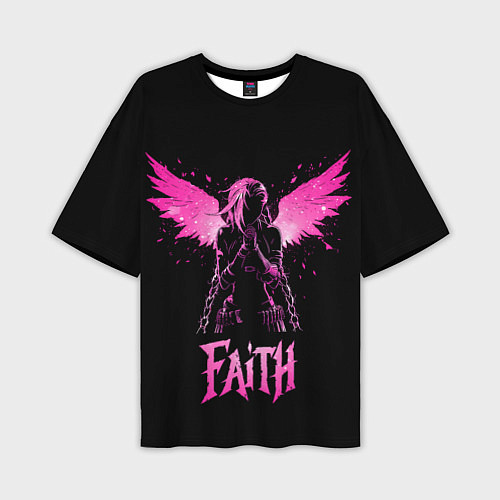 Мужская футболка оверсайз Jinx faith - Arcane / 3D-принт – фото 1