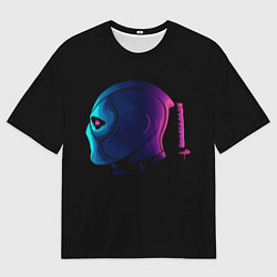 Мужская футболка оверсайз Neon Deadpool