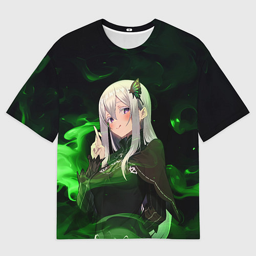 Мужская футболка оверсайз Ехидна Re:Zero / 3D-принт – фото 1