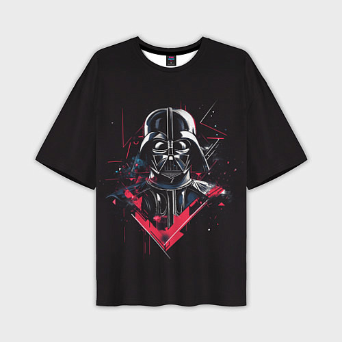 Мужская футболка оверсайз Darth Vader on black / 3D-принт – фото 1
