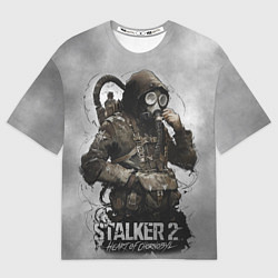 Футболка оверсайз мужская S t a l k e r 2 Heart of Chornobyl, цвет: 3D-принт