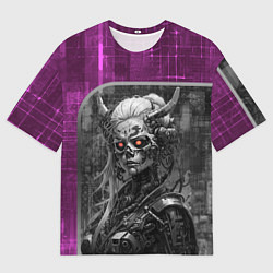 Футболка оверсайз мужская Кибернетическая демоница, цвет: 3D-принт