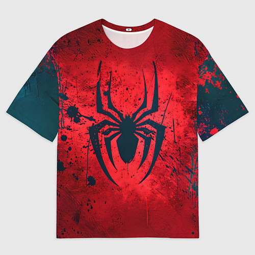 Мужская футболка оверсайз Душа героя: Человек-паук / 3D-принт – фото 1