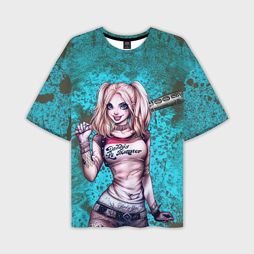 Мужская футболка оверсайз Harley Quinn / 3D-принт – фото 1