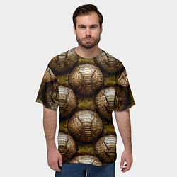 Футболка оверсайз мужская Броненосцы, цвет: 3D-принт — фото 2