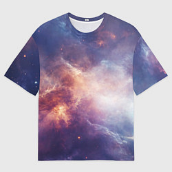 Футболка оверсайз мужская Туманности космоса, цвет: 3D-принт